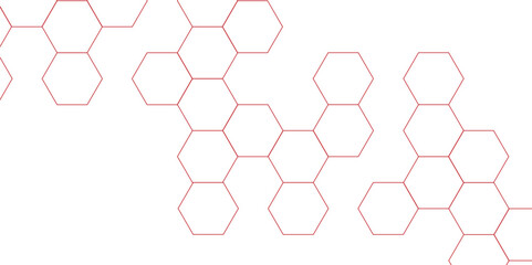 abstract geometric red texture background red hexagon 3D background texture. 3d rendering illustration. Clear pattern abstract background hexagon .Futuristic abstract banner.