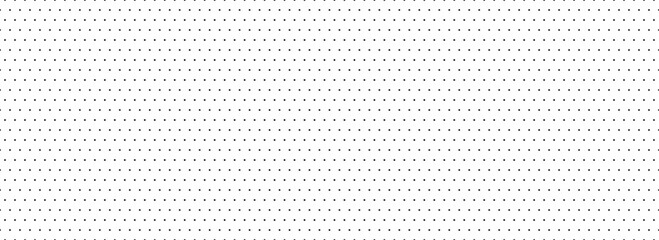 Black and white dotted repeated texture. Seamless polka dot pattern. Repeating endless dotted texture. All over halftone wallpaper. Regular grid background. Vector swatch template for textile, fabric