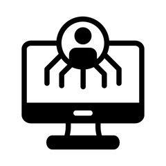 computer digital person solid style