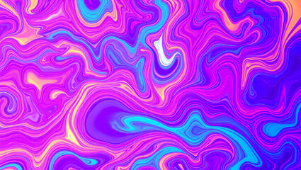 Fototapeta premium Cosmic Flow: A Journey Through Psychedelic Dreams and Surreal Realities