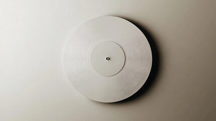 Vinyl record mockup with modern clean surface emphasizing minimalist style