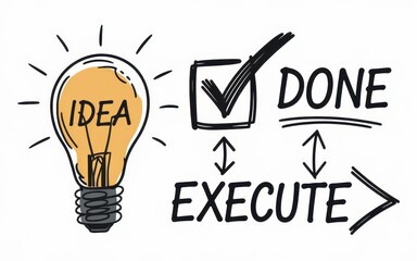 Idea Execution Completion Process Visualized
