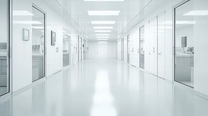 Fototapeta premium Sterile Corridor in Modern Laboratory.