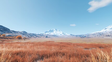 Fototapeta premium Serene Autumnal Mountain Landscape