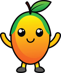 Happy Mango Mascot