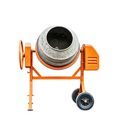 cement mixer isolated on transparent background