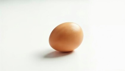 Single Brown Egg: A Minimalist Still Life Study