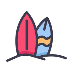 Surfboard filled Style