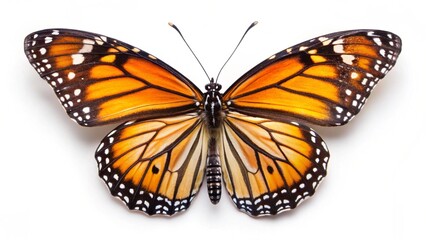 butterfly on black background