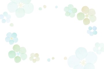 かわいい梅の花のフレーム