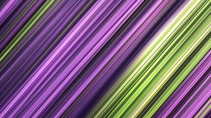 Vibrant Green and Purple Diagonal Lines Create a Dynamic Abstract Background with Bold Visual Energy
