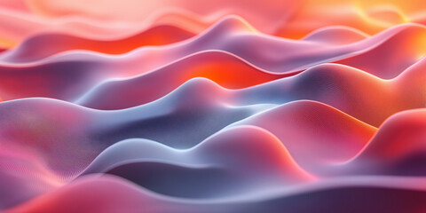 Obraz premium Flowing waves of colorful light abstract digital art high-tech environment vibrant aesthetic artistic viewpoint visual harmony for creative inspiration