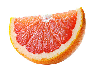 Grapefruit slice png isolated on transparent background