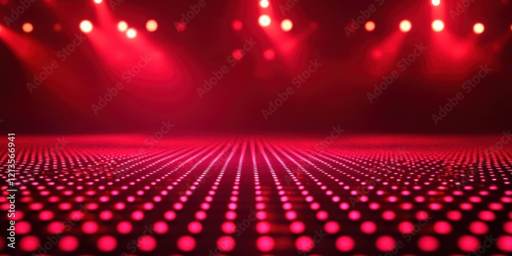 Poster red background with a red light on the left side