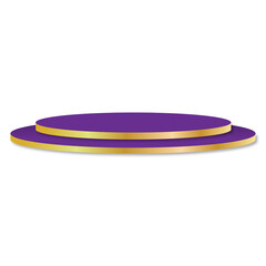 elegant purple 3d podium transparent background