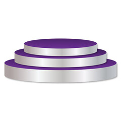 elegant purple 3d podium transparent background