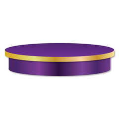 elegant purple 3d podium transparent background