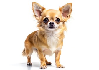 Obraz premium Adorable Chihuahua Dog, Pet Portrait, High-Resolution Image, Isolated Dog Photo, Cute Puppy, Small Dog Breed