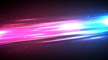 High-tech digital background in neon blue and pink, highlighting metaverse, AI, cyber speed communication, and big data for innovation-themed designs.