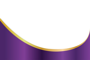 purple and gold corner element design transparent background