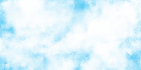 Abstract Sky cloud landscape blue background with tiny clouds, shiny and clear painted light blue clouds watercolor background, sky clouds for wallpaper backdrop background.
