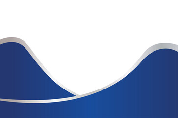 Obraz premium blue and silver corner element design transparent background