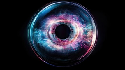 Enigmatic Eye: A Digital Vision of Mystical Energy
