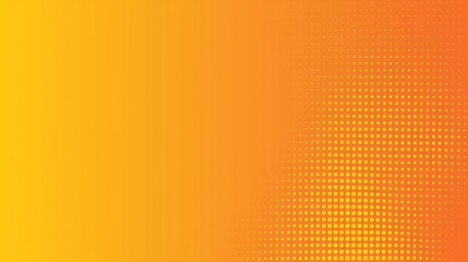 Abstract Orange and Yellow Halftone Pattern