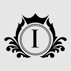 shield with laurel wreath