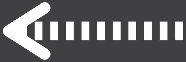 Dashed arrow set. Vector doodle dot line. Thin pointer arrows. eps 10.