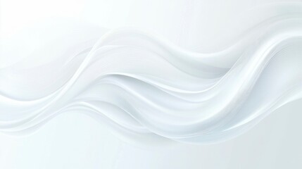 Abstract structure of soft white elements, creating a smooth, undulating background that evokes a sense of fluidity and modern minimalism.