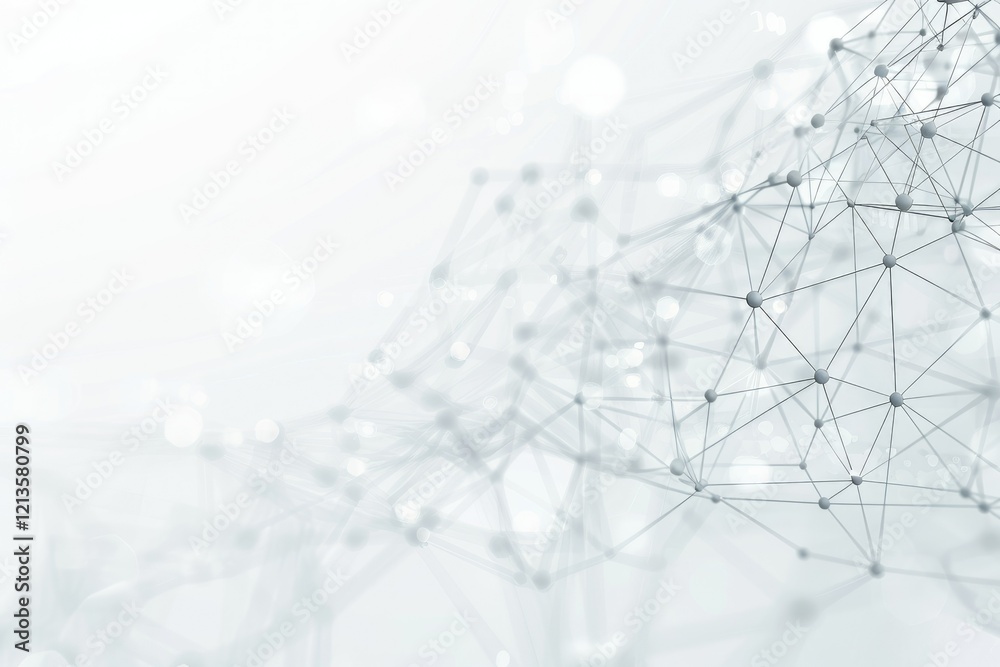 Fototapete White Technology Network Background Tech Digital it Connection Internet White Texture