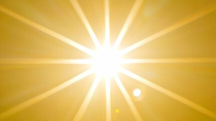 Obraz premium Golden sun rays, bright background, lens flare