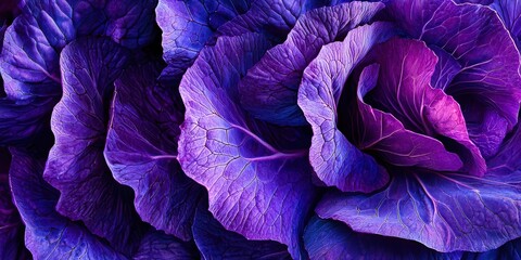 Obraz premium Purple flowers with purple leaves