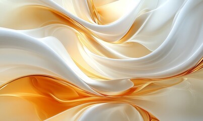 Modern Abstract 3D Digital Background with Smooth Flow, Generative AI
