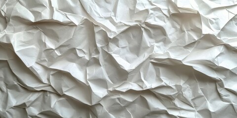 Obraz premium Crumpled Paper Texture Digital Background, Generative AI