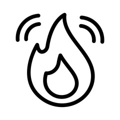 fire IoT outline icon