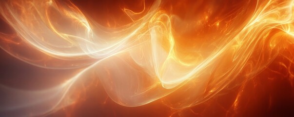 Fototapeta premium Abstract Ethereal Digital Background with Glowing Flow, Generative AI