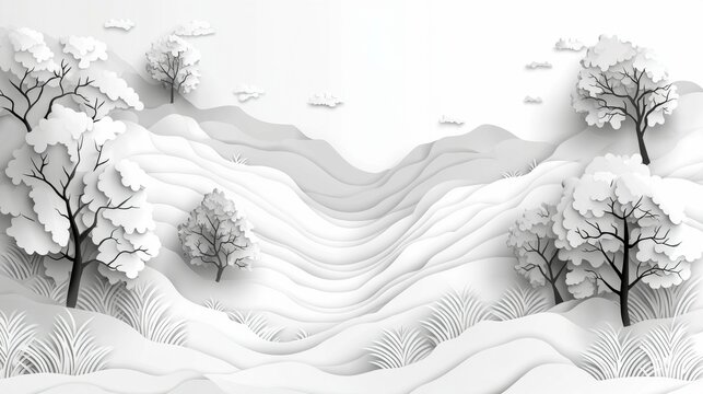 Wavy white elements form a sleek, abstract structure in this background, providing a contemporary and fluid design for product displays or artistic concepts.