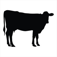 cow silhouette vector