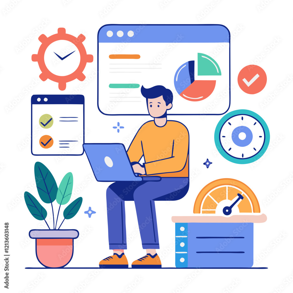 Poster a tester is focused on enhancing user experience and assessing system performance while working on a