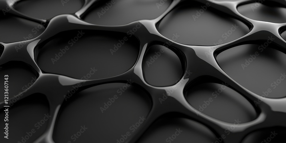 Poster clean energy hydropower concept. abstract black texture with organic patterns and bubbles.