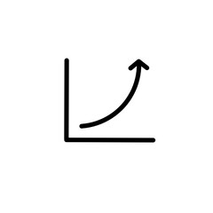 Growing graph icon. Chart icon. diagram icon