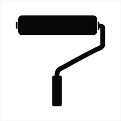 paint roller isolated on white background