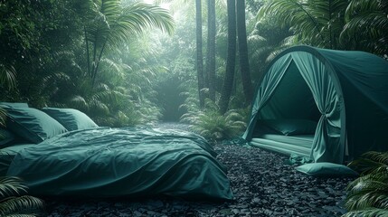 Abstract tropical mint-colored background with soft palm tree shadows, ideal for product mockups or presentations, providing a natural and refreshing backdrop.