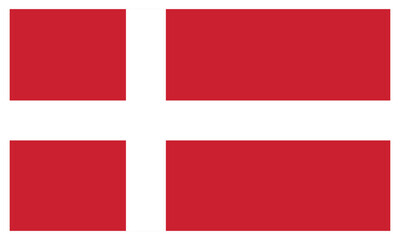 Fototapeta premium Denmark flag. Denmark national flag. Vector