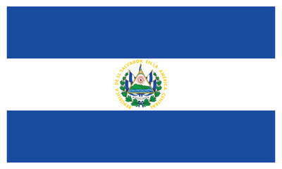 El Salvador flag.El Salvador national flag. Vector