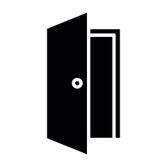 door sign symbol vector icon