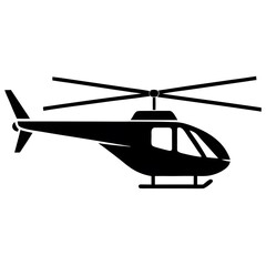 helicopter isolated on white