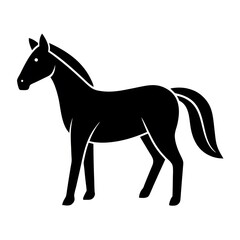 horse silhouette vector